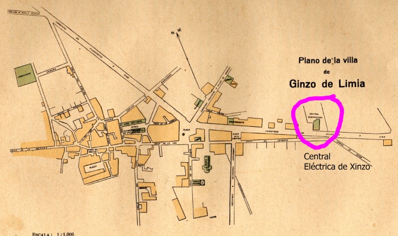 A chegada da electricidade a Xinzo de Limia (1911).