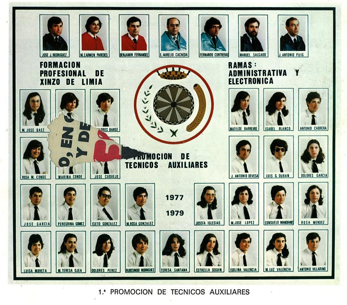 O comezo da formación profesional en Xinzo. Cursos 1977/78 e 1978/79