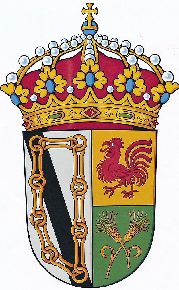 O escudo e a bandeira municipal do concello de Xinzo de Limia.