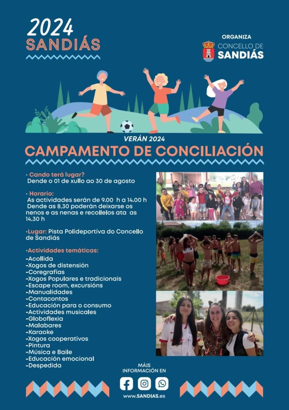 Sandiás inicia unha nova edición do Campamento Concilia 2024 – Concello de Sandiás