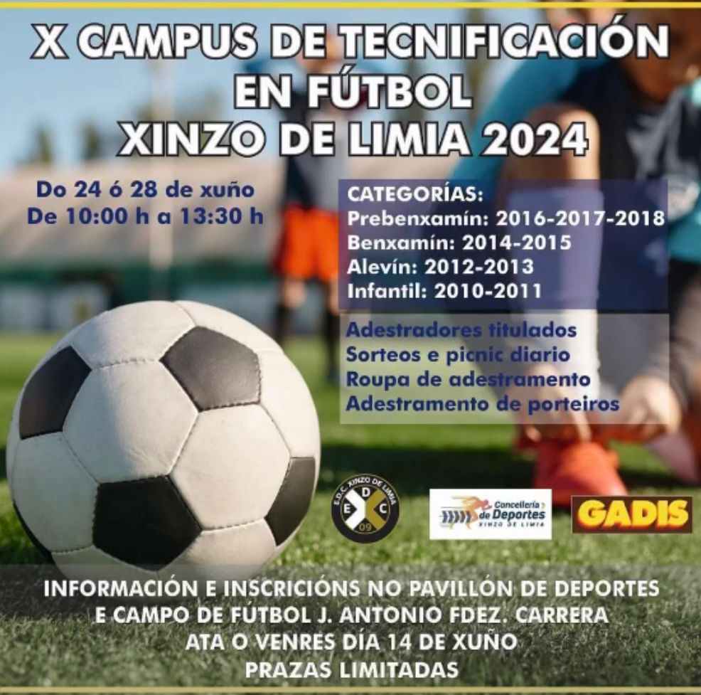 Últimos días para inscribirse en el Campus en Tecnificación en Fútbol