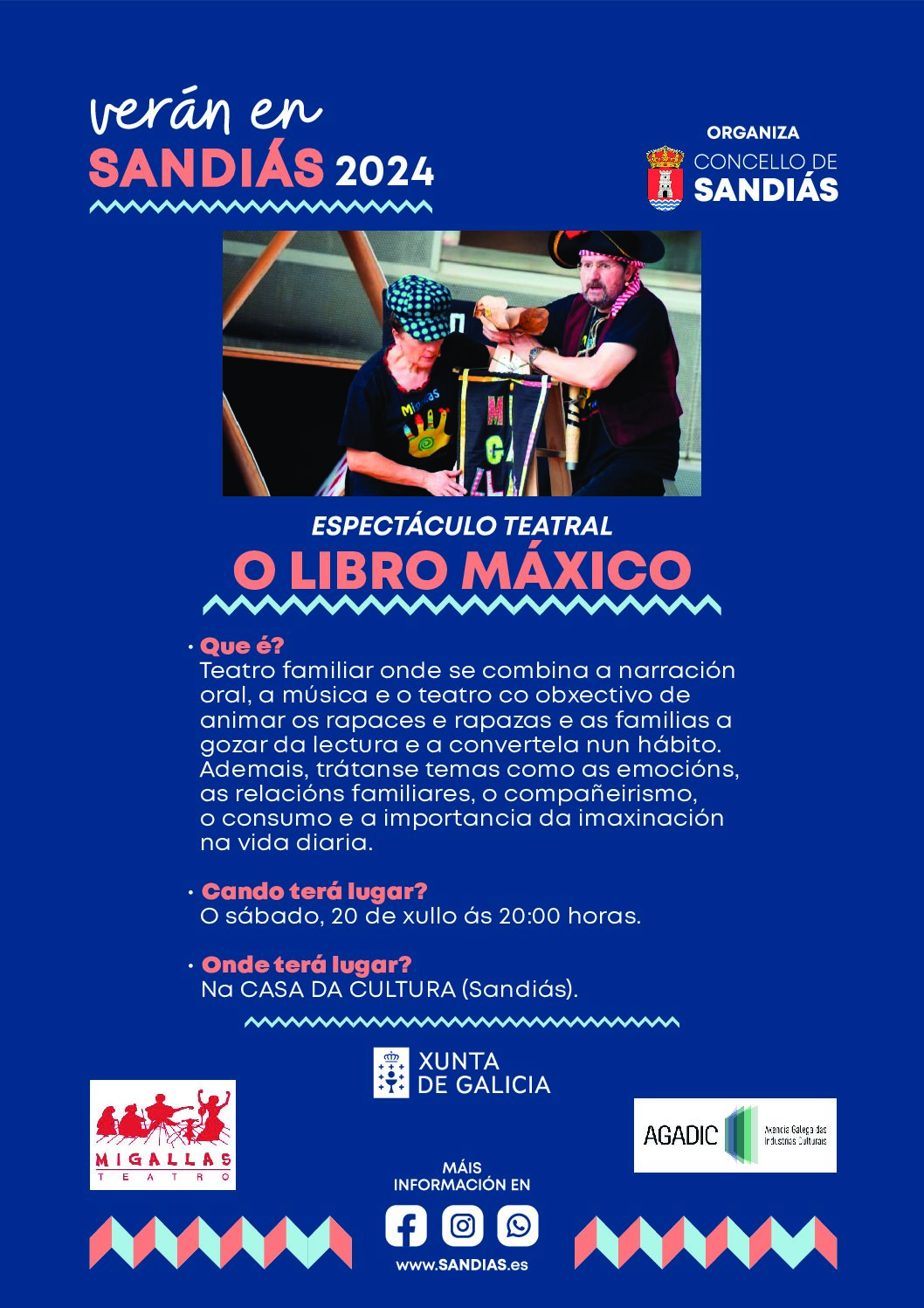 Espectáculo teatral «O libro máxico» – Concello de Sandiás