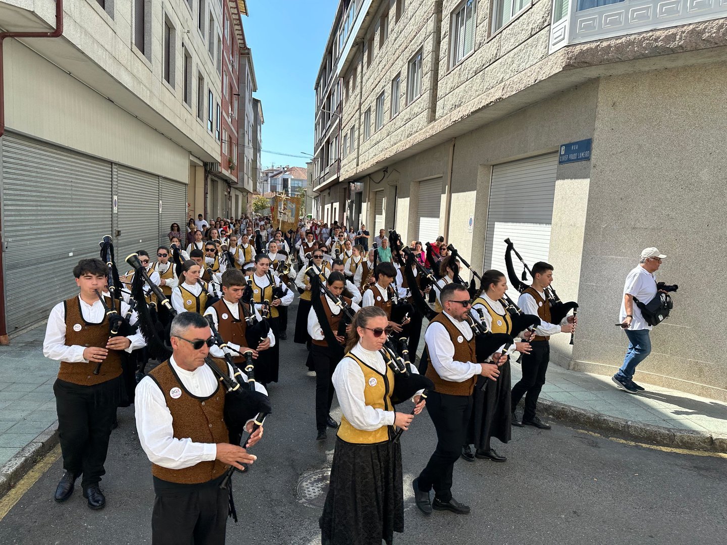 Las gaitas reinan en Xinzo en las Fiestas de Santa Mariña