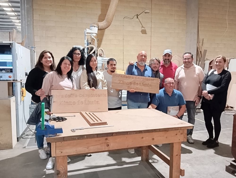 O obradoiro de emprego de Xinzo e Sandiás visita empresas