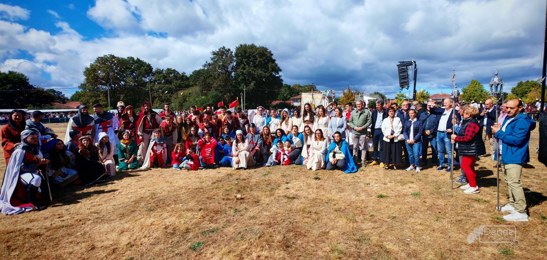 Recreación histórica na Saínza transporta ao público á época medieval