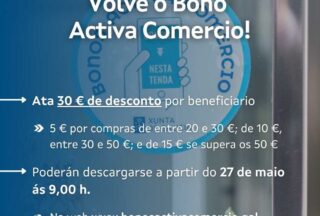 Nova edición do Bono Activa Comercio na Galicia