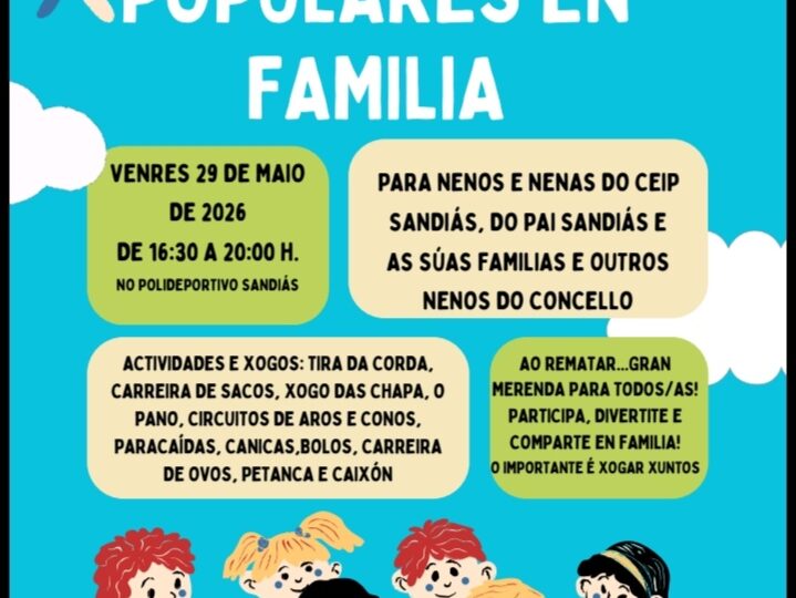 Chegan as I Olimpiadas Populares en Familia de Sandiás!