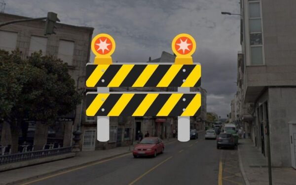 Cortes de tráfico en Xinzo de Limia polo asfaltado da N-525