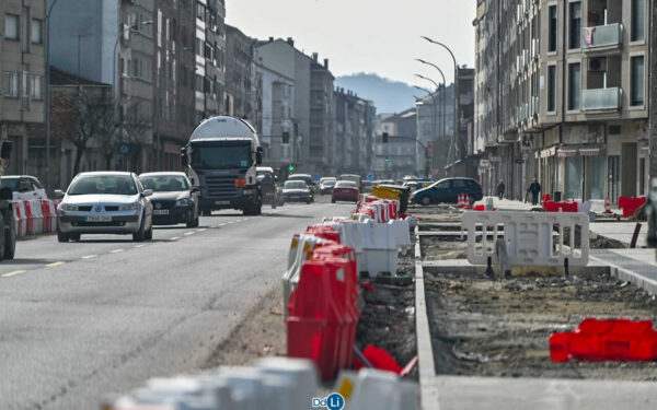 Cortes de tráfico na N-525 en Xinzo de Limia por obras de asfaltado