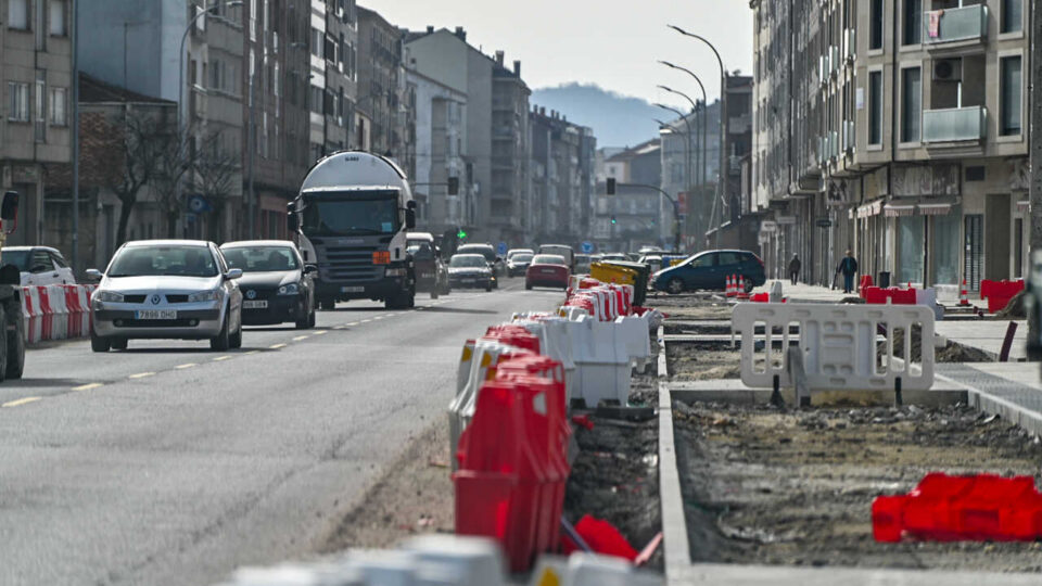 Cortes de tráfico na N-525 en Xinzo de Limia por obras de asfaltado