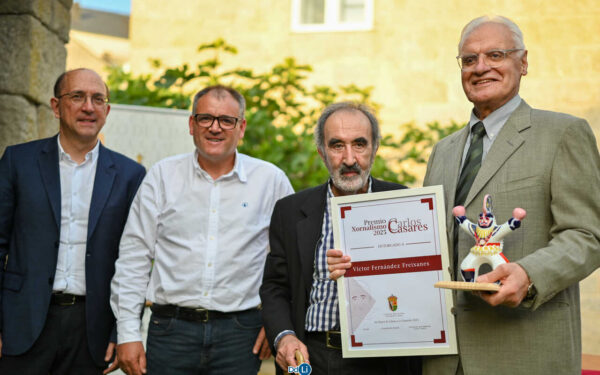 Víctor F. Freixanes recoñecido co Premio de Xornalismo Carlos Casares en Xinzo de Limia