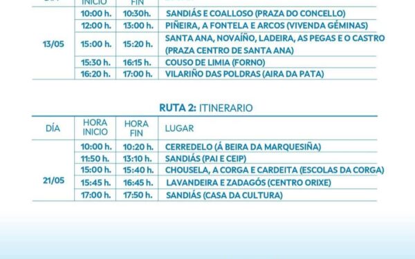 Feliz Día do Libro! Nova cita coa Furgoteca en Sandiás na ruta do Xoves 21 de Maio!!