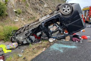 Accidente na A-75 (Verín) mobiliza múltiples servizos de emerxencia e reaviva a denuncia por falta de persoal