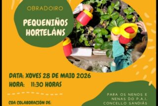 Os máis pequenos tamén se converten en horteláns!
