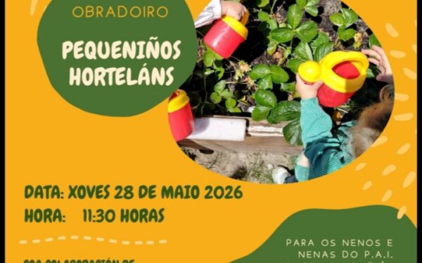 Os máis pequenos tamén se converten en horteláns!