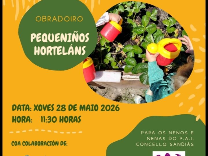 Os máis pequenos tamén se converten en horteláns!