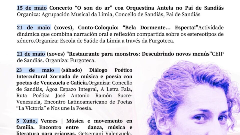 Sandiás conmemora o Día das Letras Galegas 2026 homenaxeando a Begoña Caamaño
