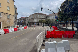Reestruturación das obras de asfaltado na N-525 en Xinzo de Limia