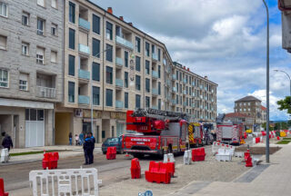 Un incendio nunha vivenda en Xinzo de Limia deixa unha persoa ferida