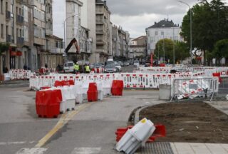 Obras de asfaltado na N-525 en Xinzo: cortes de tráfico entre xoves e sábado