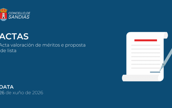 Acta de valoración de méritos e proposta de lista