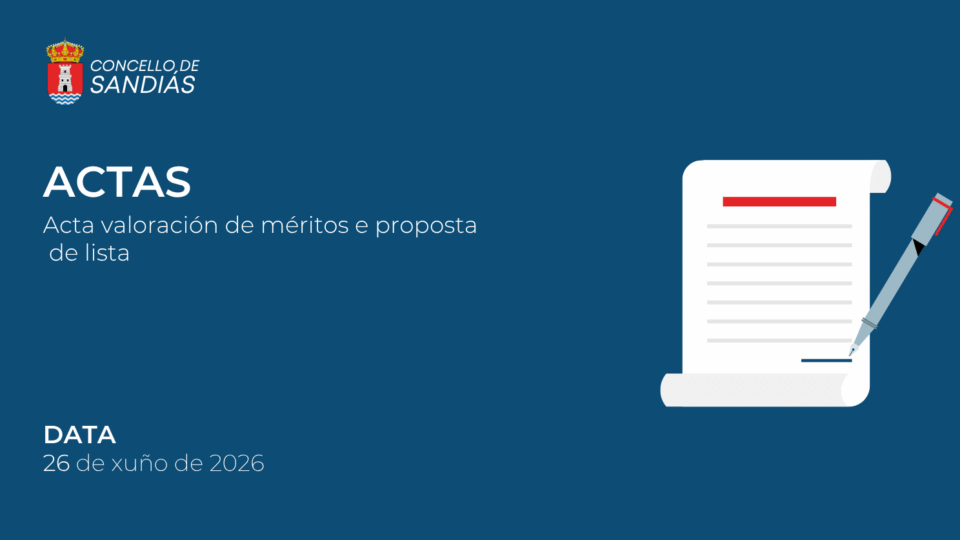 Acta de valoración de méritos e proposta de lista