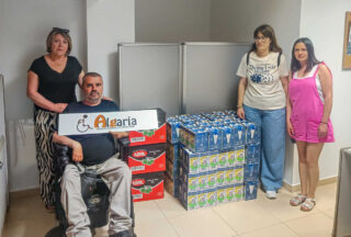 A Asociación Algaria dona 500 euros en alimentos ao Banco de Alimentos de Xinzo de Limia
