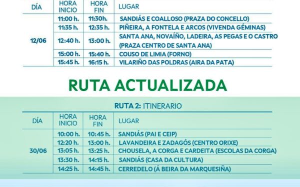 Novacita coa Furgoteca en Sandiás na ruta do martes 30 de Xuño!!