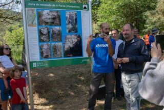 Inaugurada a nova zona de escalada de A Forxa en A Limia