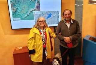 Visita de Xosé Benito Reza ao Centro de Interpretación da Lagoa de Antela