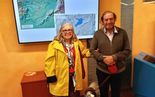 Visita de Xosé Benito Reza ao Centro de Interpretación da Lagoa de Antela