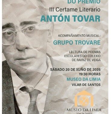 María Carmen Gómez García gana o III Certame Literario Antón Tovar