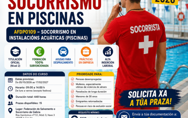 Abre o prazo para o curso gratuíto de socorrismo na Coruña