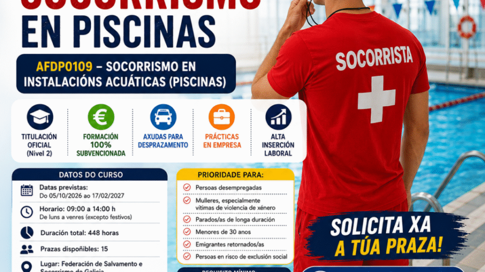 Abre o prazo para o curso gratuíto de socorrismo na Coruña