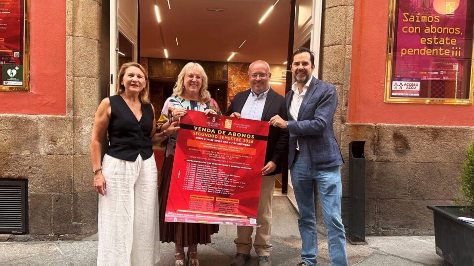 O Teatro Principal de Ourense xa ten lista a súa programación ata decembro de 2026