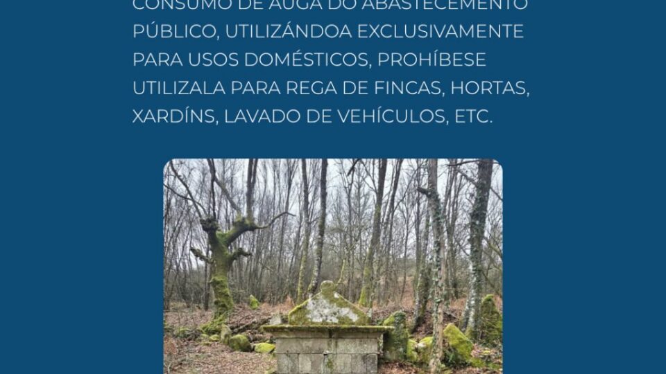 Bando: consumo de auga de abastecemento público