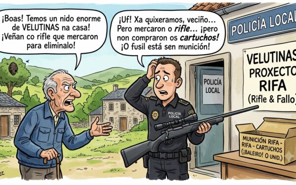 A Policía Local non pode retirar niños de velutina por falta de munición