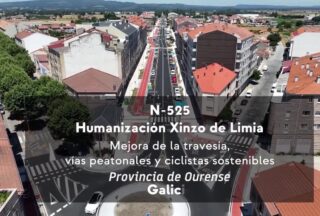 A nova avenida de Xinzo xa se pode ver desde o aire