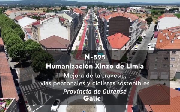 A nova avenida de Xinzo xa se pode ver desde o aire