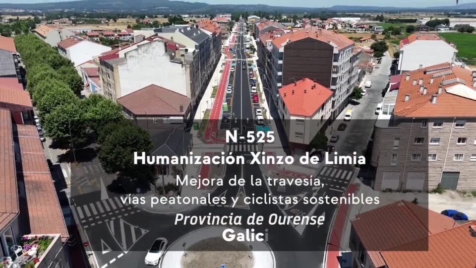 A nova avenida de Xinzo xa se pode ver desde o aire