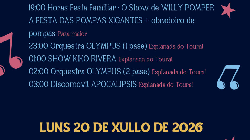 Cambios nas Festas de Santa Mariña polo Mundial: consulta os novos horarios