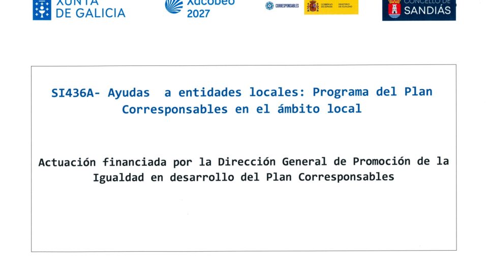 SI436A – Ayudas a entidades locales: Plan Corresponsables