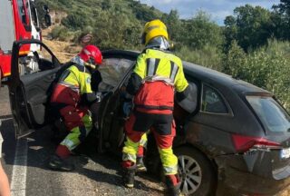 Tres accidentes de tráfico deixan varios feridos no sur de Ourense
