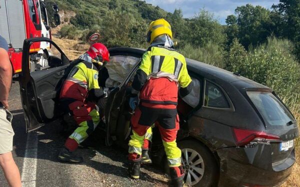 Tres accidentes de tráfico deixan varios feridos no sur de Ourense
