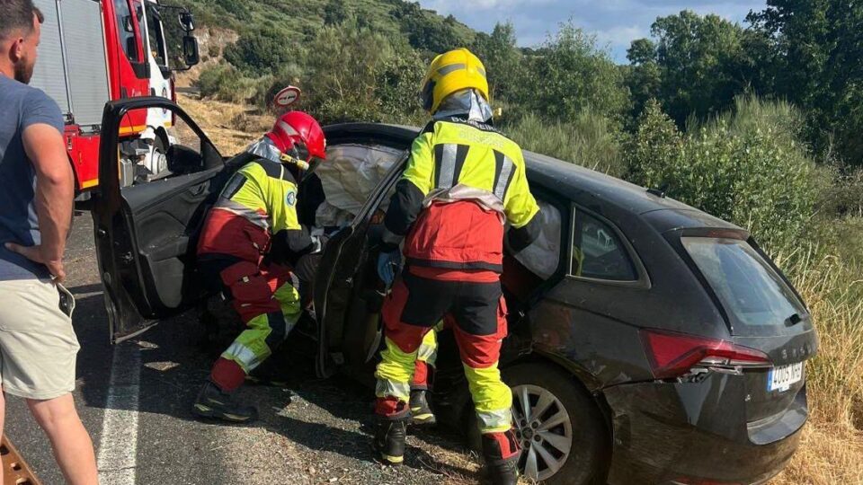 Tres accidentes de tráfico deixan varios feridos no sur de Ourense