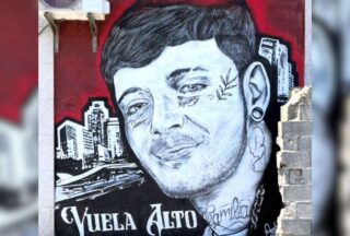 Un mural en Xinzo de Limia rende homenaxe á memoria de Pablo Rodríguez