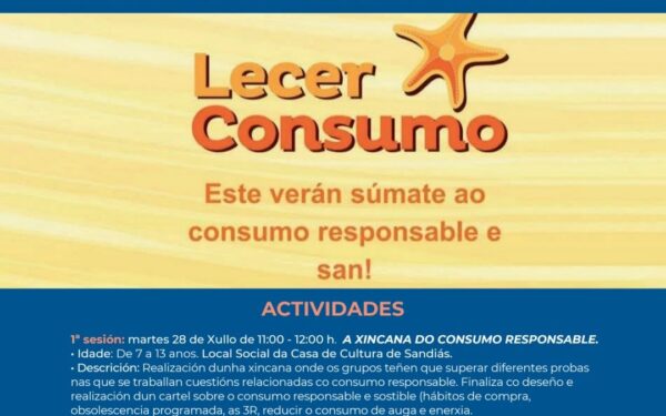 “Verán de lecer consumo” no concello de sandiás