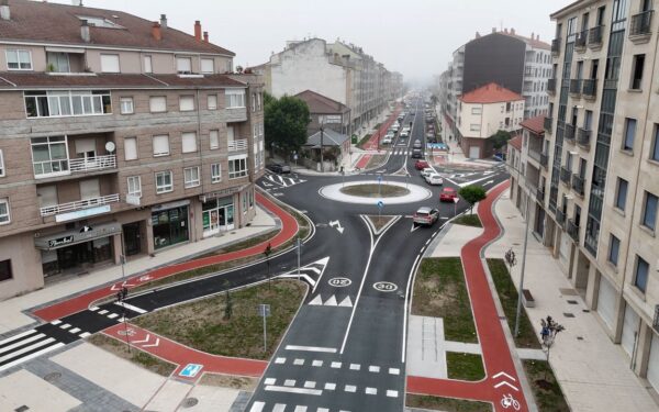 Rematan as obras da N-525 en Xinzo con máis espazo para peóns e bicicletas