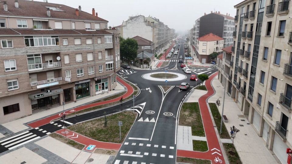 Rematan as obras da N-525 en Xinzo con máis espazo para peóns e bicicletas