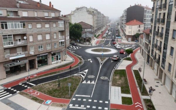 Xinzo de Limia estrea unha nova travesía máis segura para peóns e ciclistas